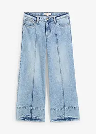 Wide Leg-jeans Mid Waist, cropped, bonprix