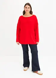 Oversized genser med flaggermusermer, bonprix