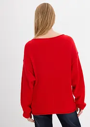 Oversized genser med flaggermusermer, bonprix