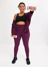 Funksjons-treningsjakke med mesh, oversized, bonprix