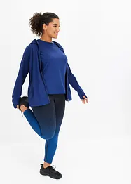 Sømløse leggings med fargegradering, hurtigtørkende, bonprix