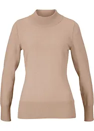 Basic genser med ståkrage, med resirkulert bomull, bonprix