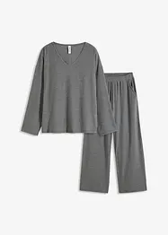 Loungewear-kosedress i mykt, ribbet materiale, bonprix