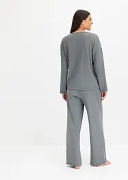 Loungewear-kosedress i mykt, ribbet materiale, bonprix