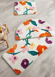 Tuftet badematte med flerfarget blomstermønster, bonprix