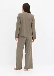 Loungewear-kosedress i mykt, ribbet materiale, bonprix