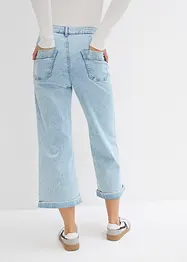 Wide Leg-jeans High Waist, cropped, bonprix