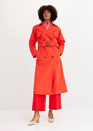 Kåpe i trenchcoat-look med avtagbare ermer og nederdel, bonprix