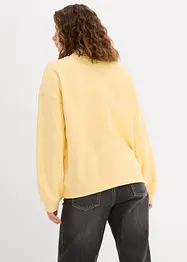 Oversized sweatshirt i ren bomull, bonprix