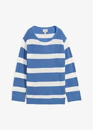 Oversized genser med stripemønster, bonprix