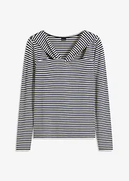 Langermet topp med fin detalj i halsen, bonprix