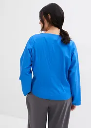 Bluse med vid utringning, bonprix