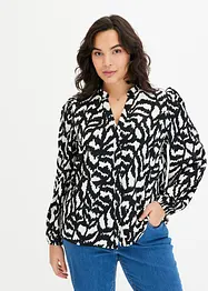 Bluse med print, bonprix