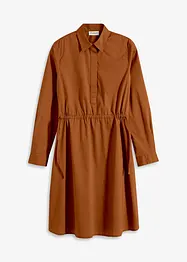 Skjortekjole i poplin, bonprix