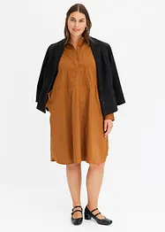 Skjortekjole i poplin, bonprix