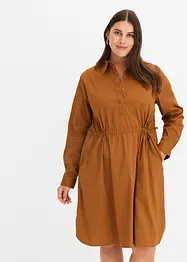 Skjortekjole i poplin, bonprix