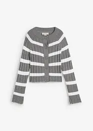 Ribbestrikket cardigan, bonprix