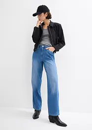 Baggy jeans, Mid Waist i lett og mykt materiale, bonprix