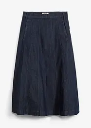 Midiskjørt i denim, bonprix