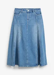 Maxiskjørt i denim, bonprix