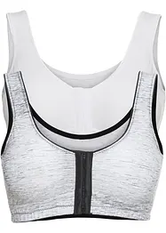 BH uten bøyle med lukning foran og økologisk bomull (2-pack), bonprix