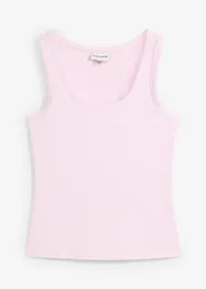 Ribbet singlet i myk viskose, bonprix