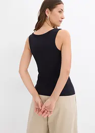 Ribbet singlet i myk viskose, bonprix