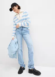 Straight-jeans, Mid Waist, Low Stretch komfortlinning, bonprix