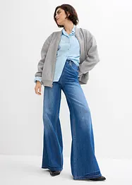 Wide-Leg-jeans, High Waist, Full Length, komfortlinning, bonprix