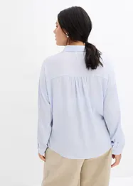 Skjortebluse i fin sateng, bonprix