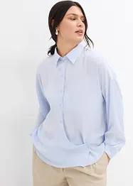 Skjortebluse i fin sateng, bonprix