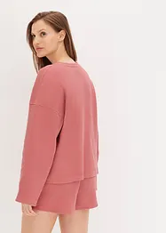 Loungewear-kosedress med shorts i vaflet jersey, bonprix