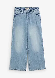 Wide-Leg-jeans, Mid Waist, Low Stretch Full Length, bonprix