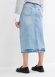 Midiskjørt i denim, bonprix