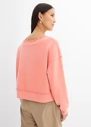 Oversized sweatshirt i myk bomullsmiks, bonprix