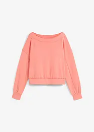 Oversized sweatshirt i myk bomullsmiks, bonprix
