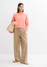 Oversized sweatshirt i myk bomullsmiks, bonprix