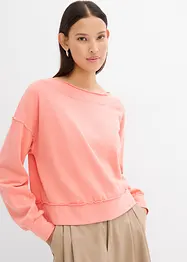Oversized sweatshirt i myk bomullsmiks, bonprix