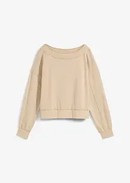 Oversized sweatshirt i myk bomullsmiks, bonprix