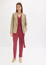 Jumpsuit i jersey med knutedetalj, bonprix