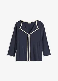 Topp med kantebånd i kontrastfarge, bonprix