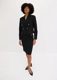 Kort blazer med smykkeknapper, bonprix