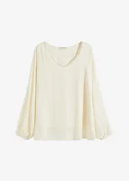 Tunika i chiffon med strass, bonprix
