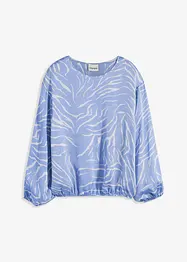 Tunikabluse i sateng med print, bonprix