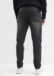 Classic Fit-jeans med stretch og kortere ben, Tapered, bonprix