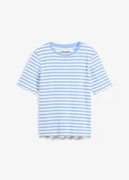 Kortermet topp i ribbemateriale, bonprix