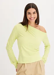 Off-shoulder topp med rynking, bonprix