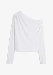 Off-shoulder topp med rynking, bonprix