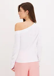 Off-shoulder topp med rynking, bonprix