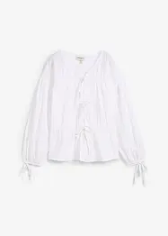 Bluse med sløyfer, bonprix
